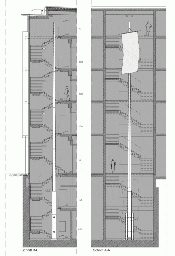 Fahnenmast-Konstruktion